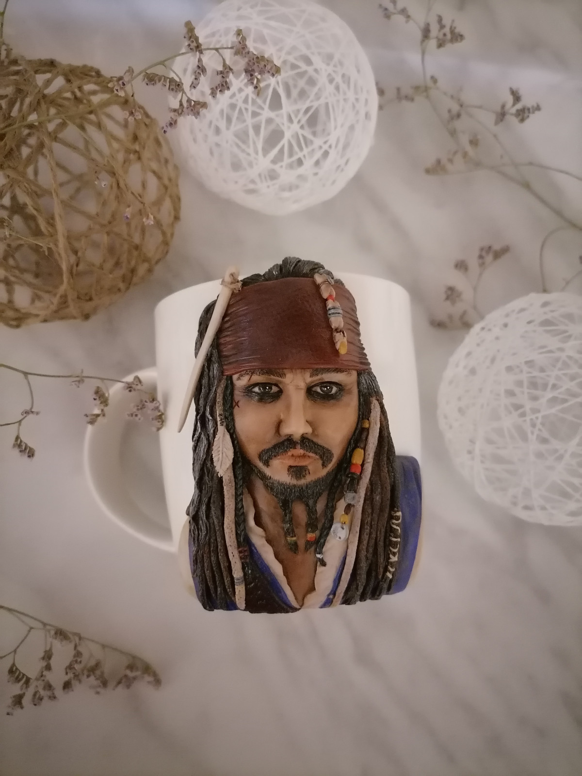 Кружка с декором "Джек ВОРОБЕЙ "