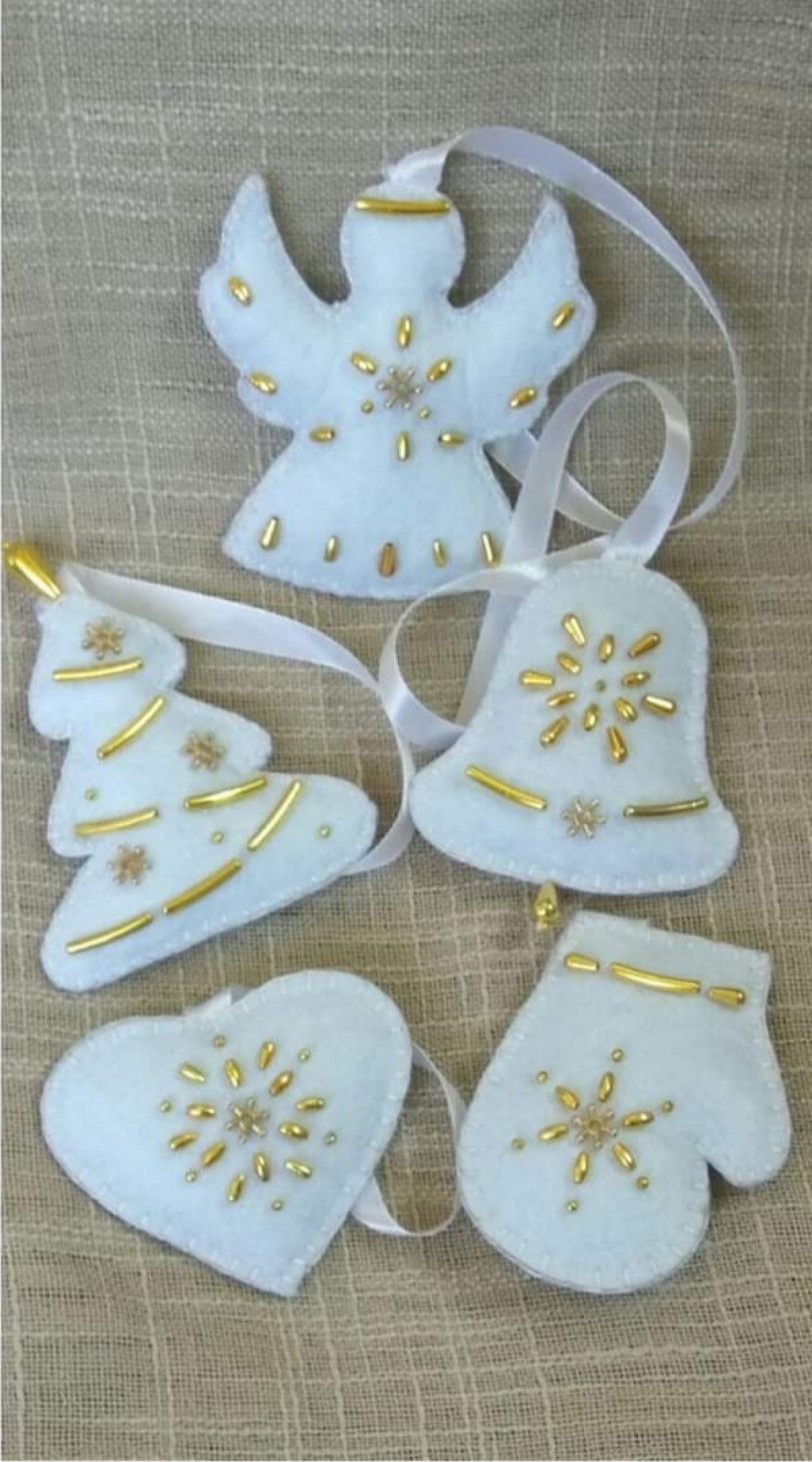 Ёлочные игрушки из фетра.