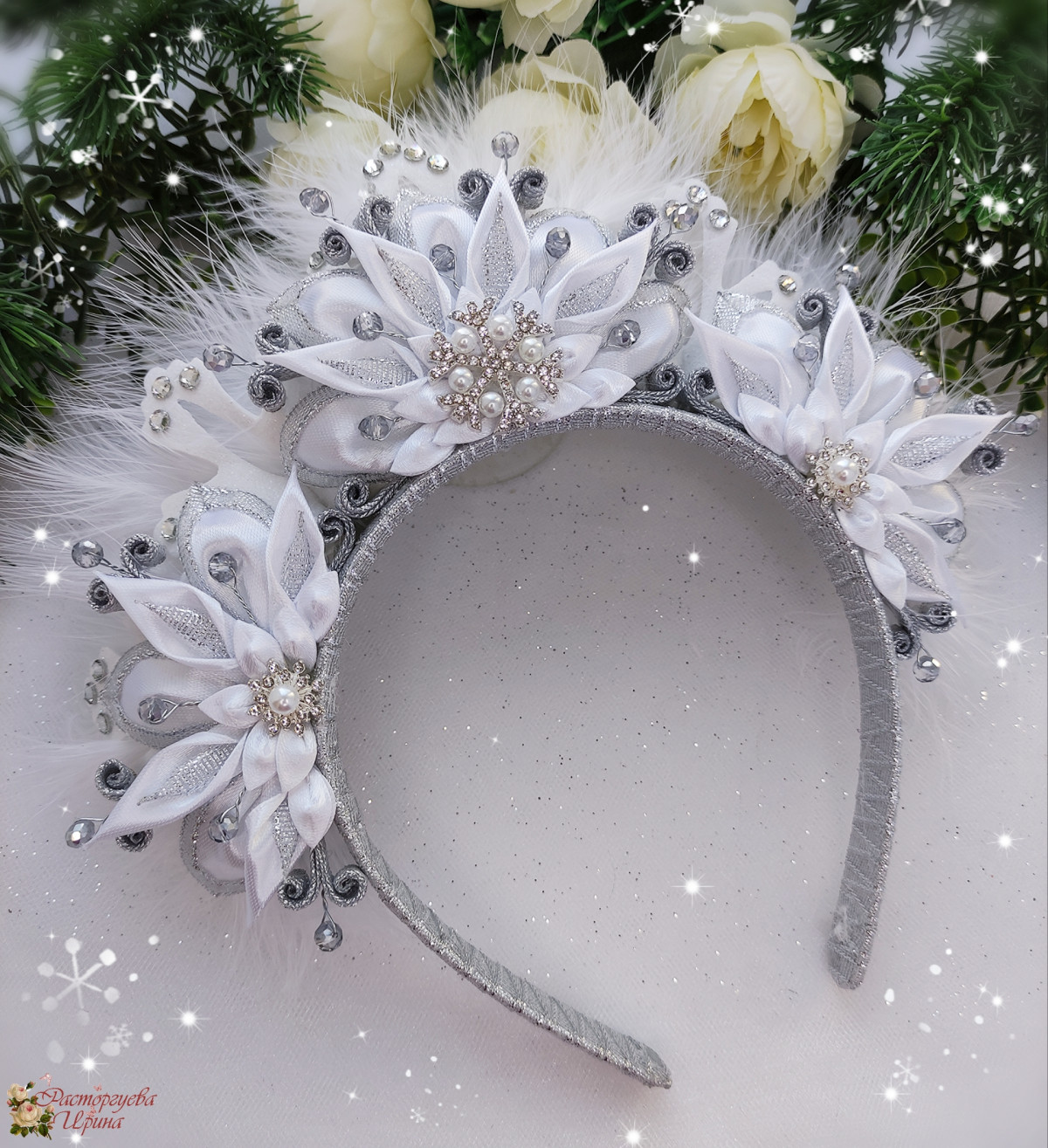 Новогодняя корона !🎄👸👑❄️