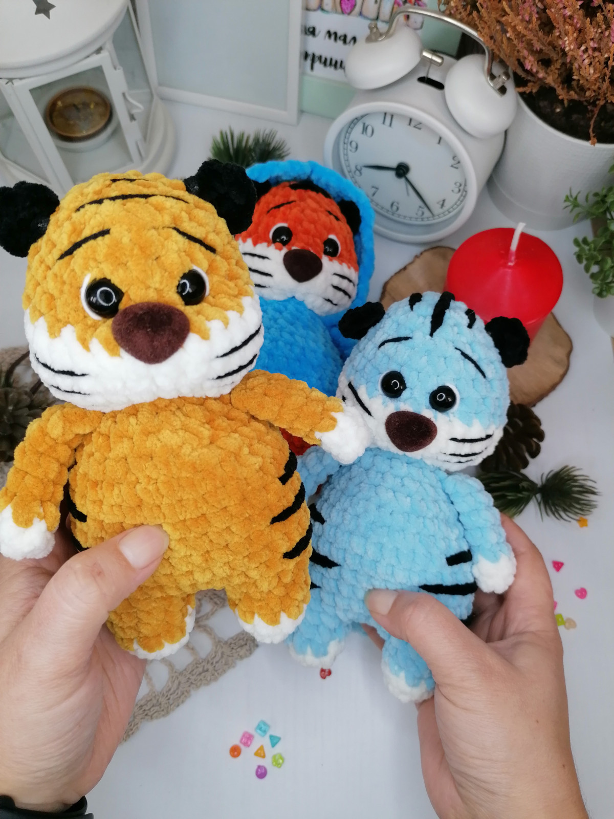 Игрушка тигрёнок, 18 см