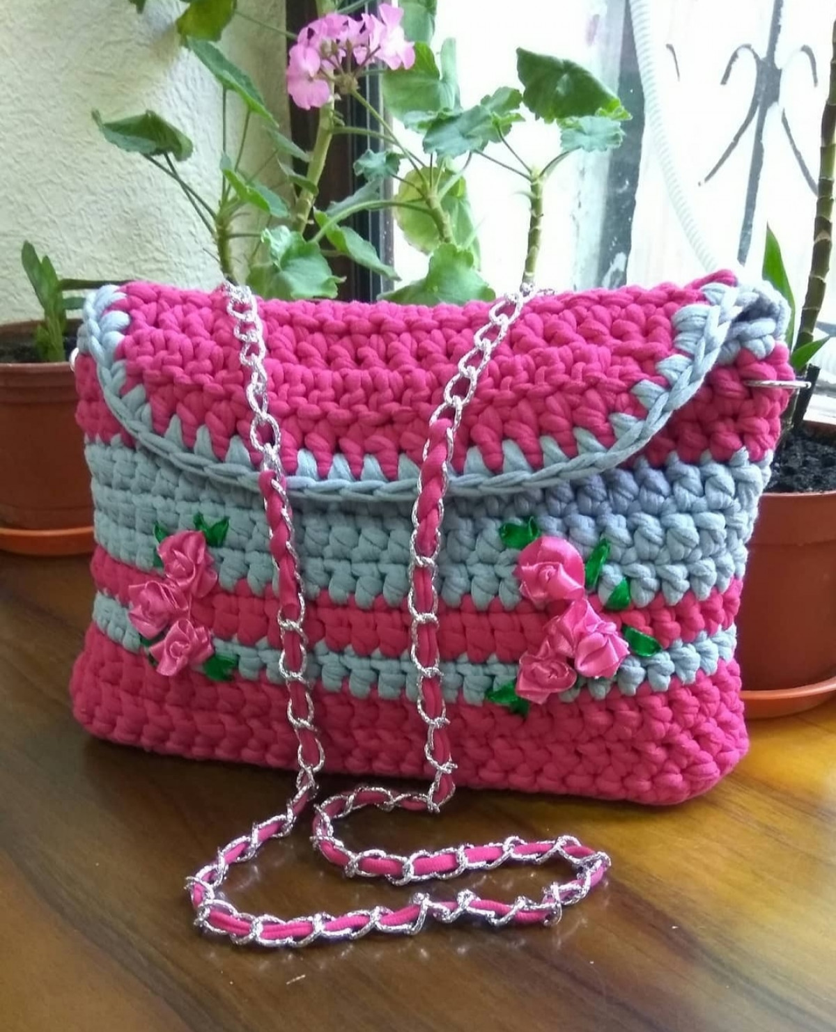Сумки из трикотажной пряжи