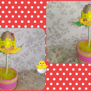 Пасхальный топиарий 🐣 🌺