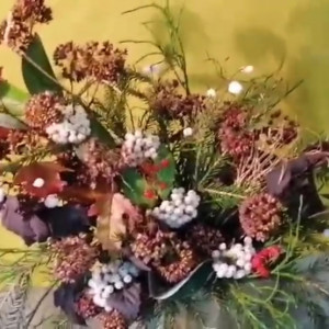 Осенняя композиция, из того, что ростёт в лесу)))